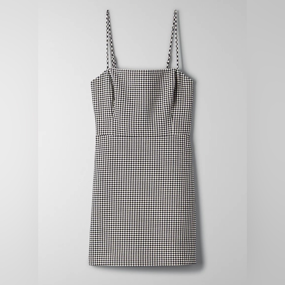 NEW Aritzia Wilfred Isabelle Gingham Mini Dress